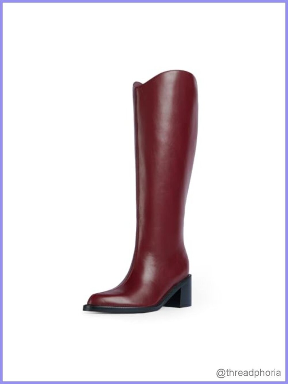 Knee High Boots Women Pointed Toe Tall Chunky Block Heel Faux Suede